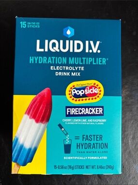 Liquid I.V. Popsicle firecracker hydration—14 pack—unopened pouches